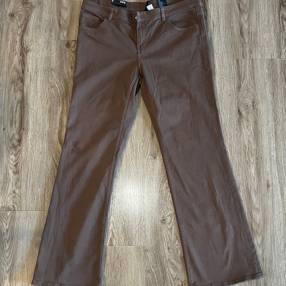 H&M Divided Chocolate Brown Flared Jean Pants